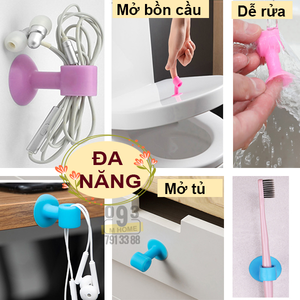 Chặn Cửa Silicon Chặn cửa Giảm Ồn Chặn Cửa Silicon Đa Năng Dạng Ống