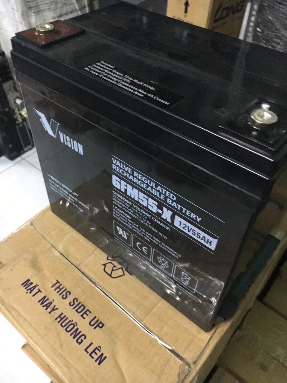 Ắc quy VISION 12V 55Ah 6FM55-X - (PDC-TECH)
