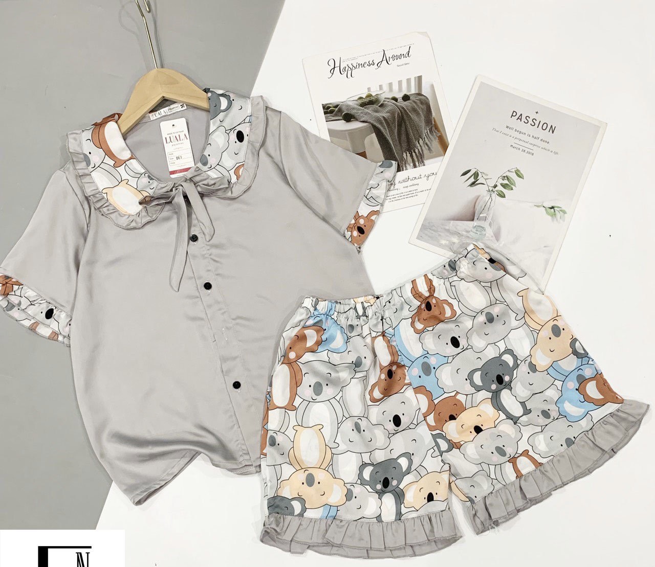 [Freeship] Đồ bộ nữ mặc nhà, set đồ ngủ lụa latin, mango cao cấp Pyjamas nữ cộc đùi, Pyjama Queen, chất lụa mềm mại, êm ái