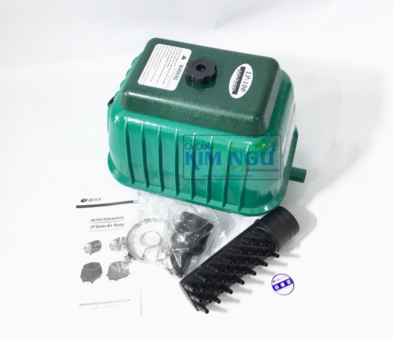 Máy Sủi Khí Oxy Hồ Cá RESUN LP 100 (100W-140L/Min) LP100
