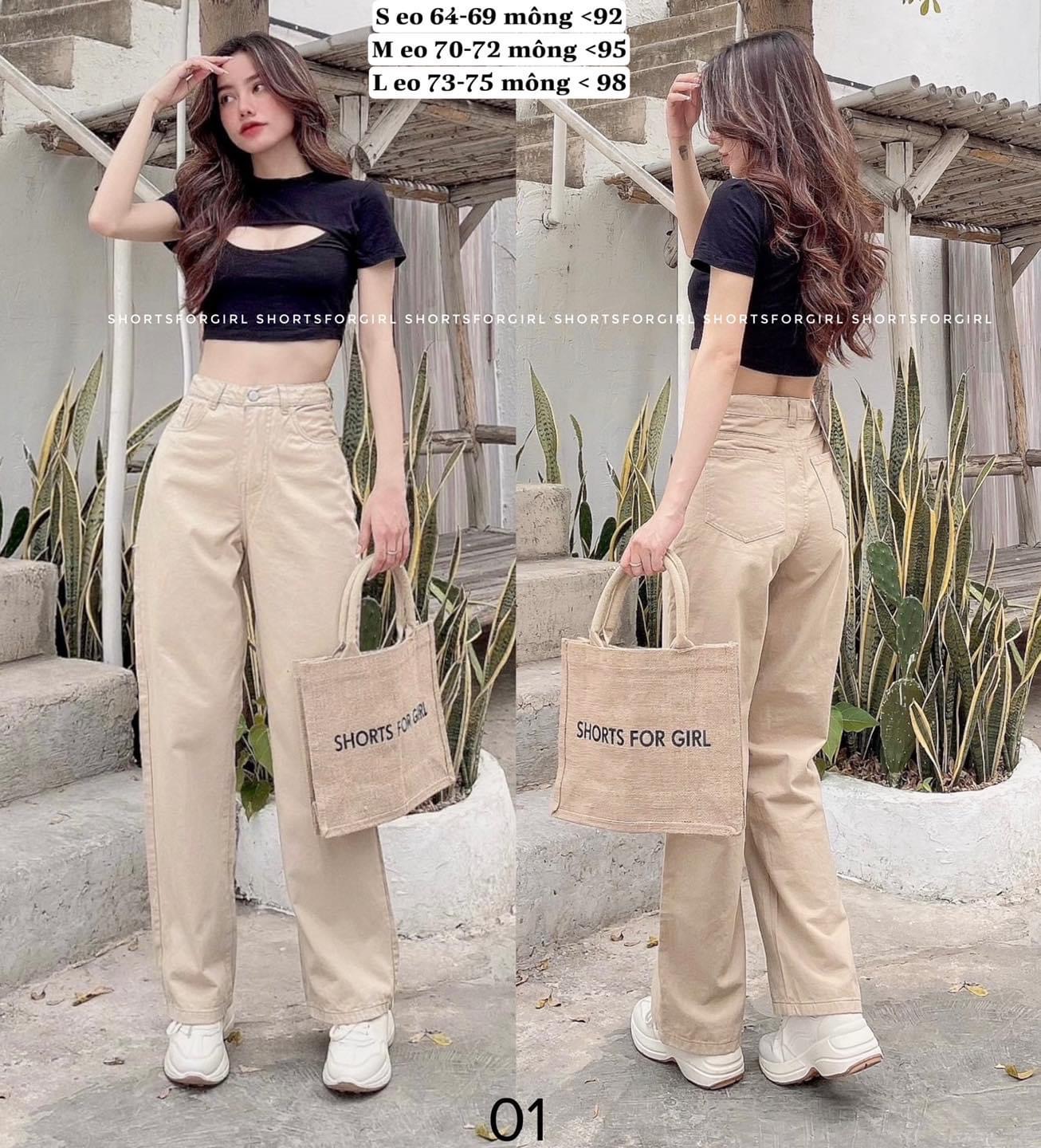 Quần Jeans Nữ Quần Dài Nữ Lưng Cao Ống Suông Dài Siêu Hot Xu Hướng Hot 2023 DONG PHUONG FASHION