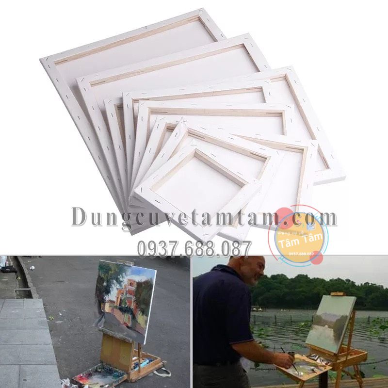 Khung Canvas, Khung toan vẽ màu dầu và vẽ acrylic, khung chassie gỗ thông ĐĂNG LẦN 1/2-Dụng cụ vẽ Tâm Tâm