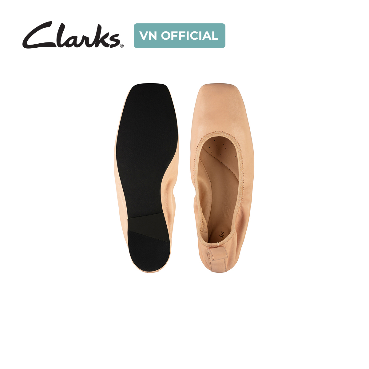 Giày Đế Bệt Da Nữ Clarks - Pure Ballet
