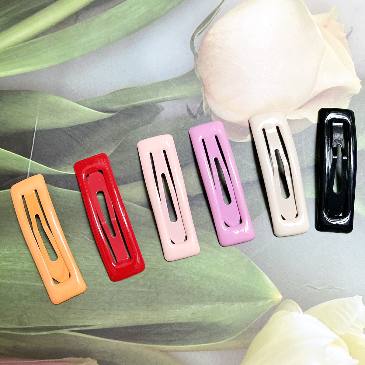 2 cái Kẹp tóc mái hình chữ nhật dài 4,8cm KEPMAI1