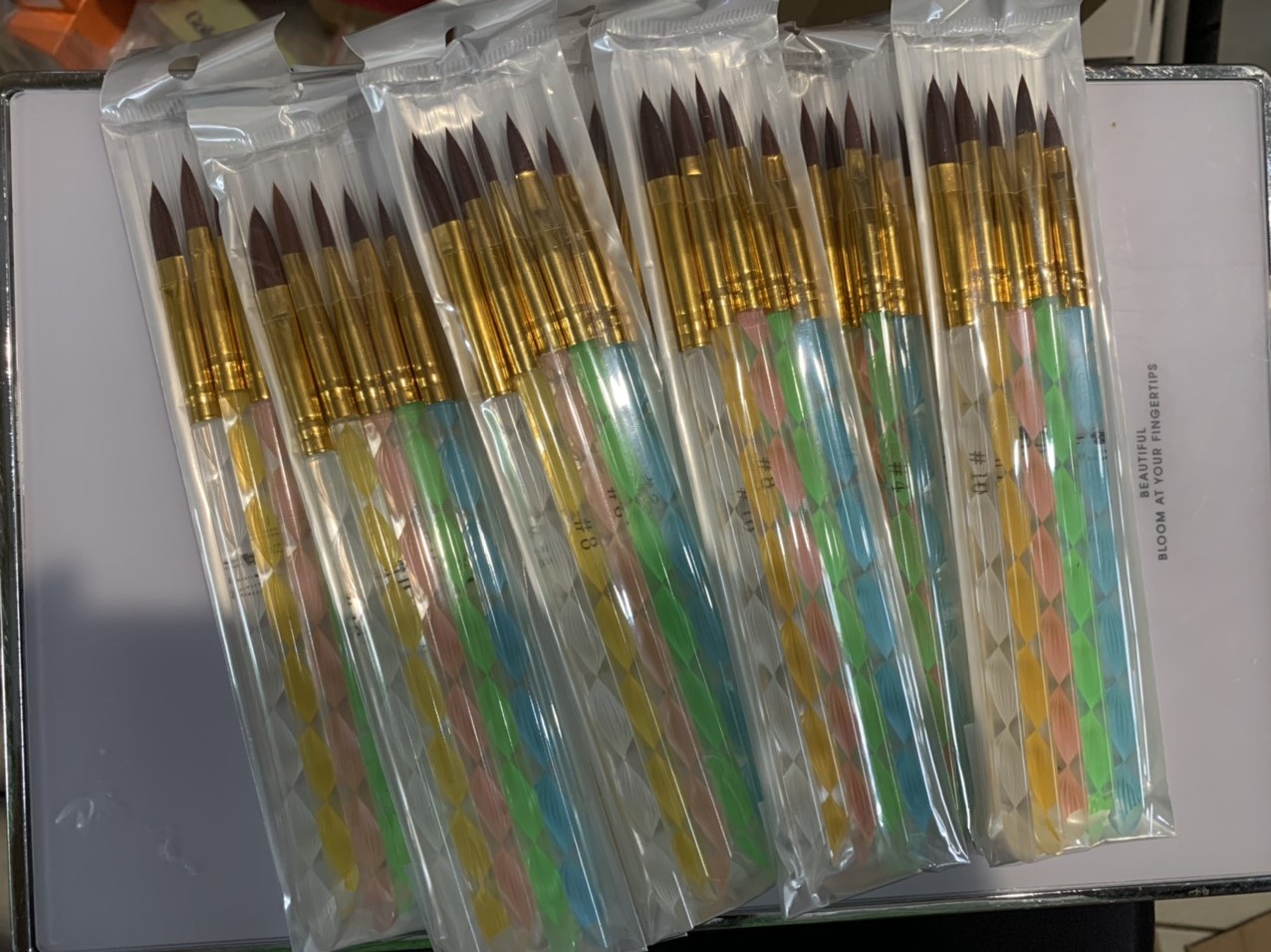 Bộ 5 cọ đắp gel - làm hoa - đắp bột móng