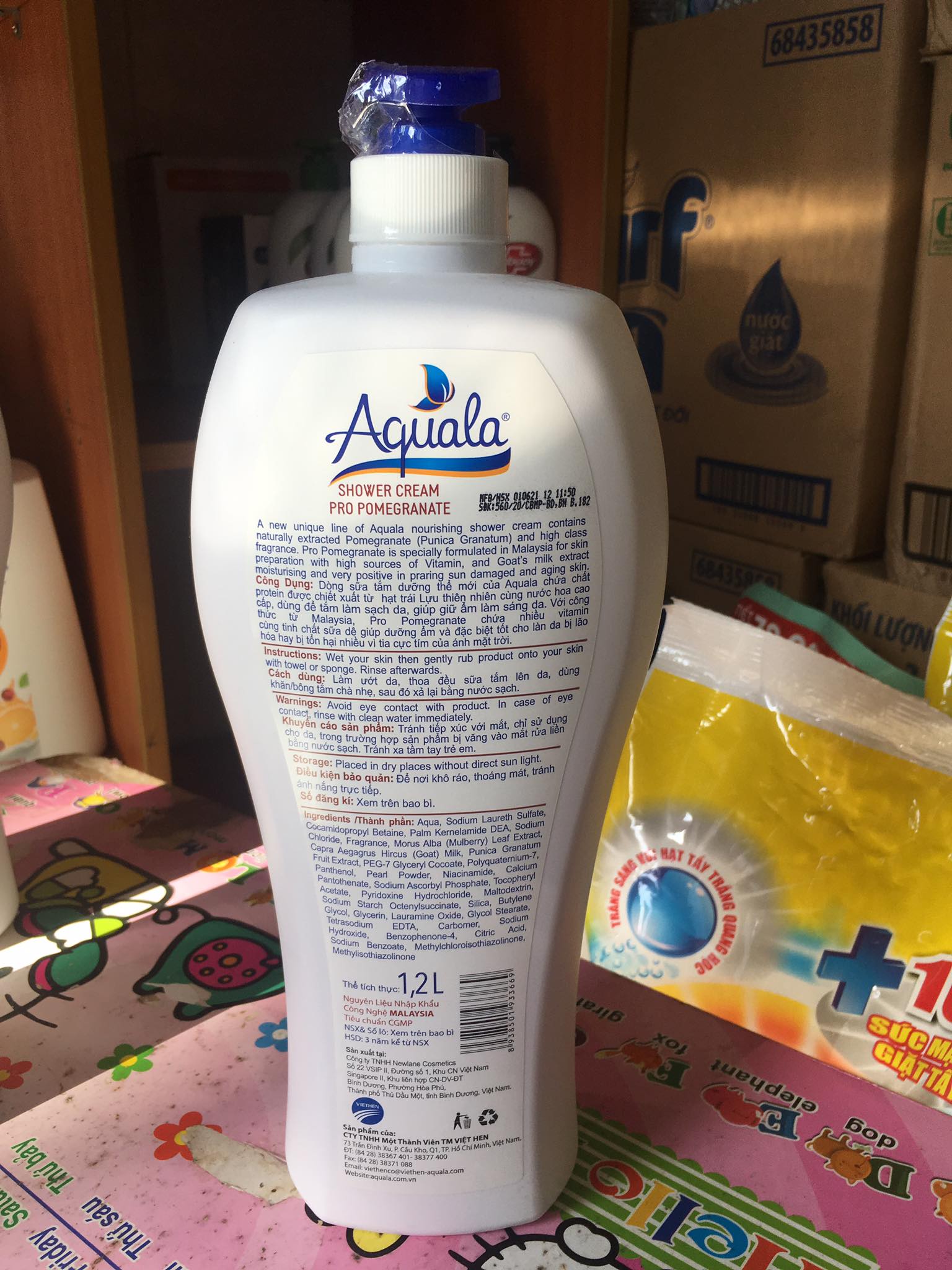 Sữa tắm Aquala pro 1.2L