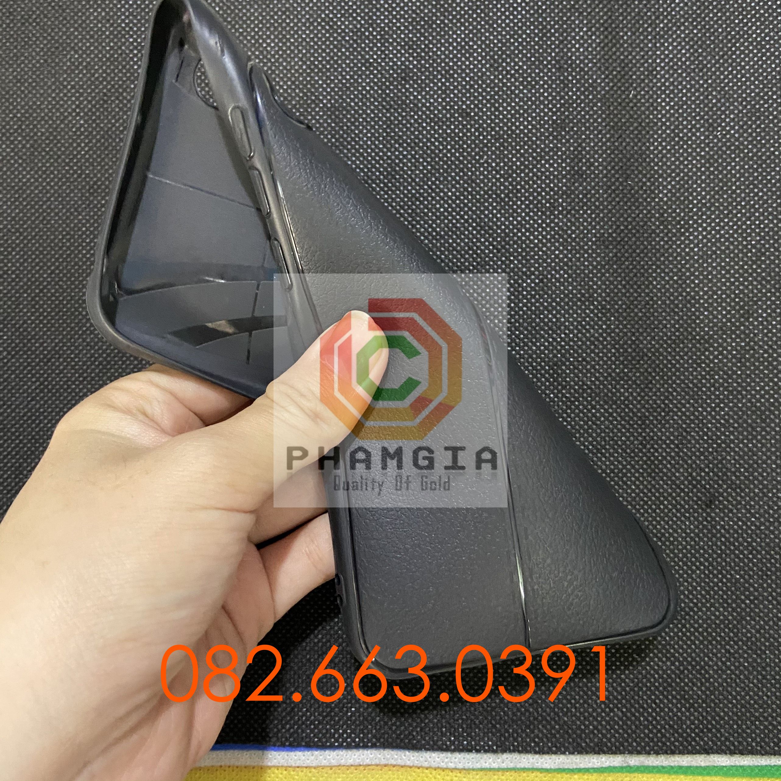 Ốp lưng Xiaomi Redmi 9a dẻo đen vân tay siêu bền