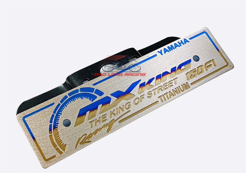Bảng tên  MX King TITANIUM Xịn + 2 ốc Proti dành cho Exciter