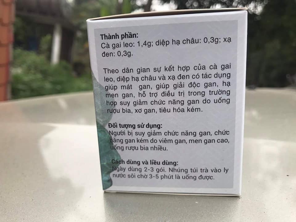 Trà túi lọc cà Gai leo hỗ trợ gan