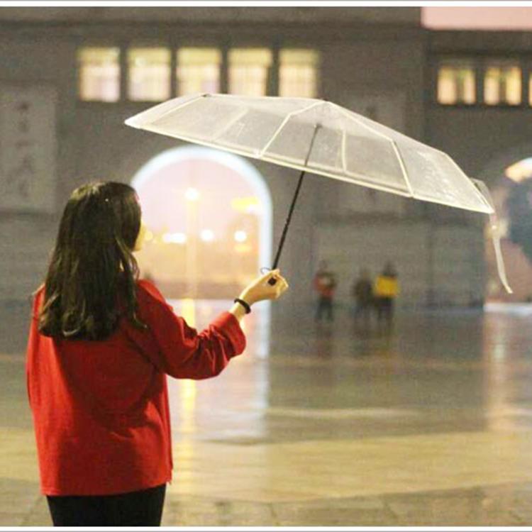 Dù gấp trong suốt siêu gọn