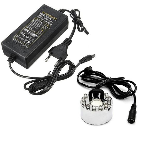 Combo Động Cơ Phun Sương Tạo Độ Ẩm Có LED, Adapter 24V-1A