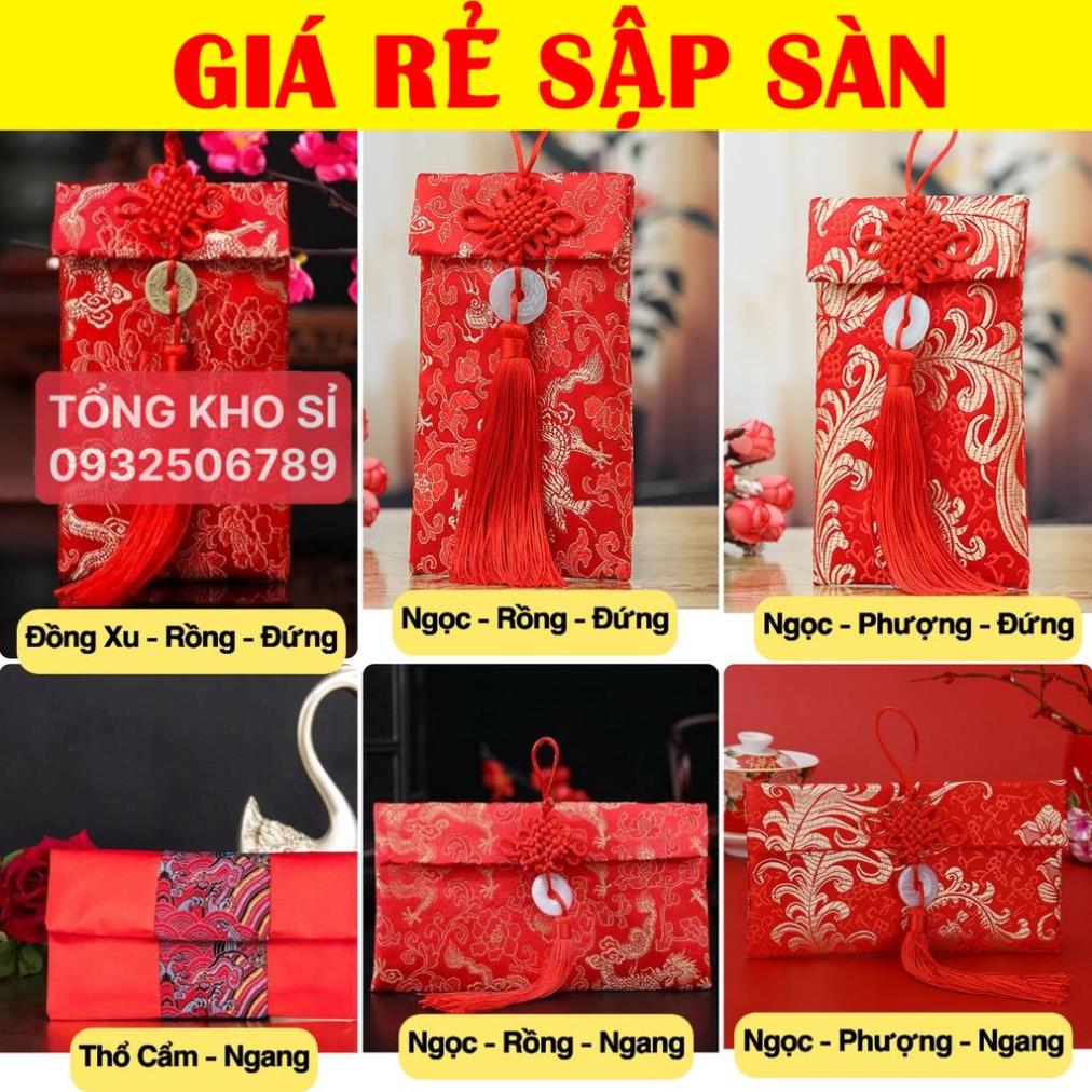 Bao Lì Xì Vải Gấm Cao Cấp Tết 2024