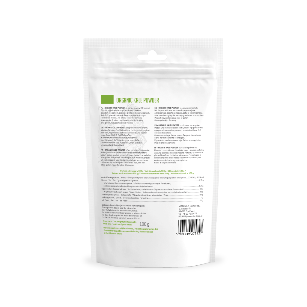 Bột cải xoăn Kale hữu cơ 100g Diet Food Organic Kale Powder