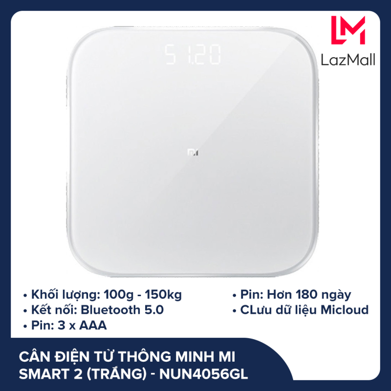 Cân Thông Minh Xiaomi MI SMART SCALE 2 WHITE/TRẮNG_NUN4056GL cao cấp