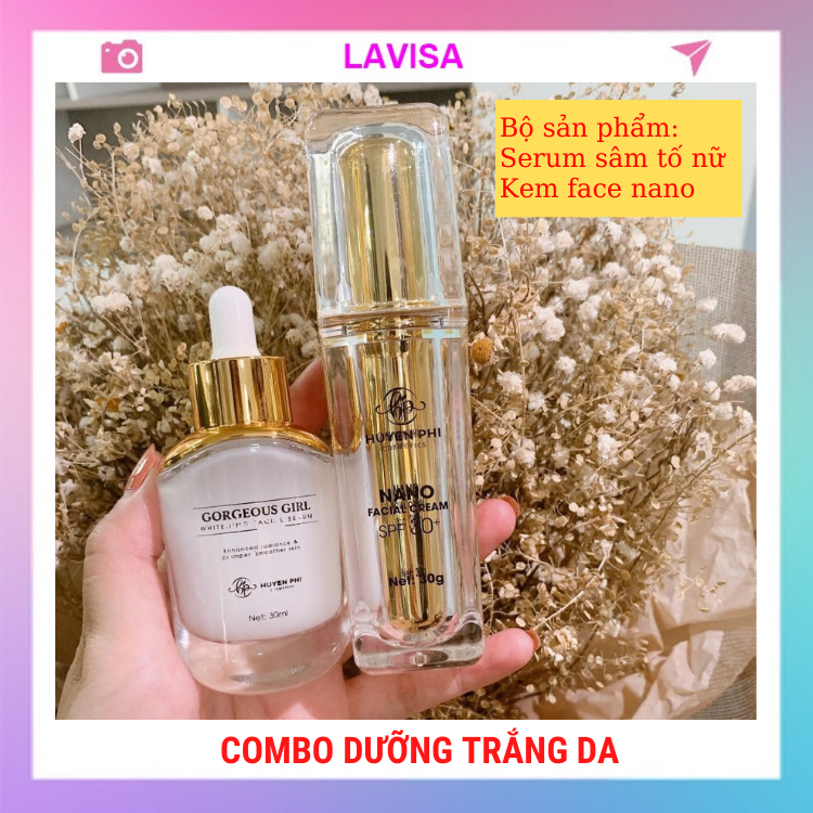 Combo dưỡng trắng da
