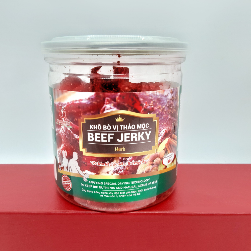 Beef jerky khô bò thảo mộc 100g