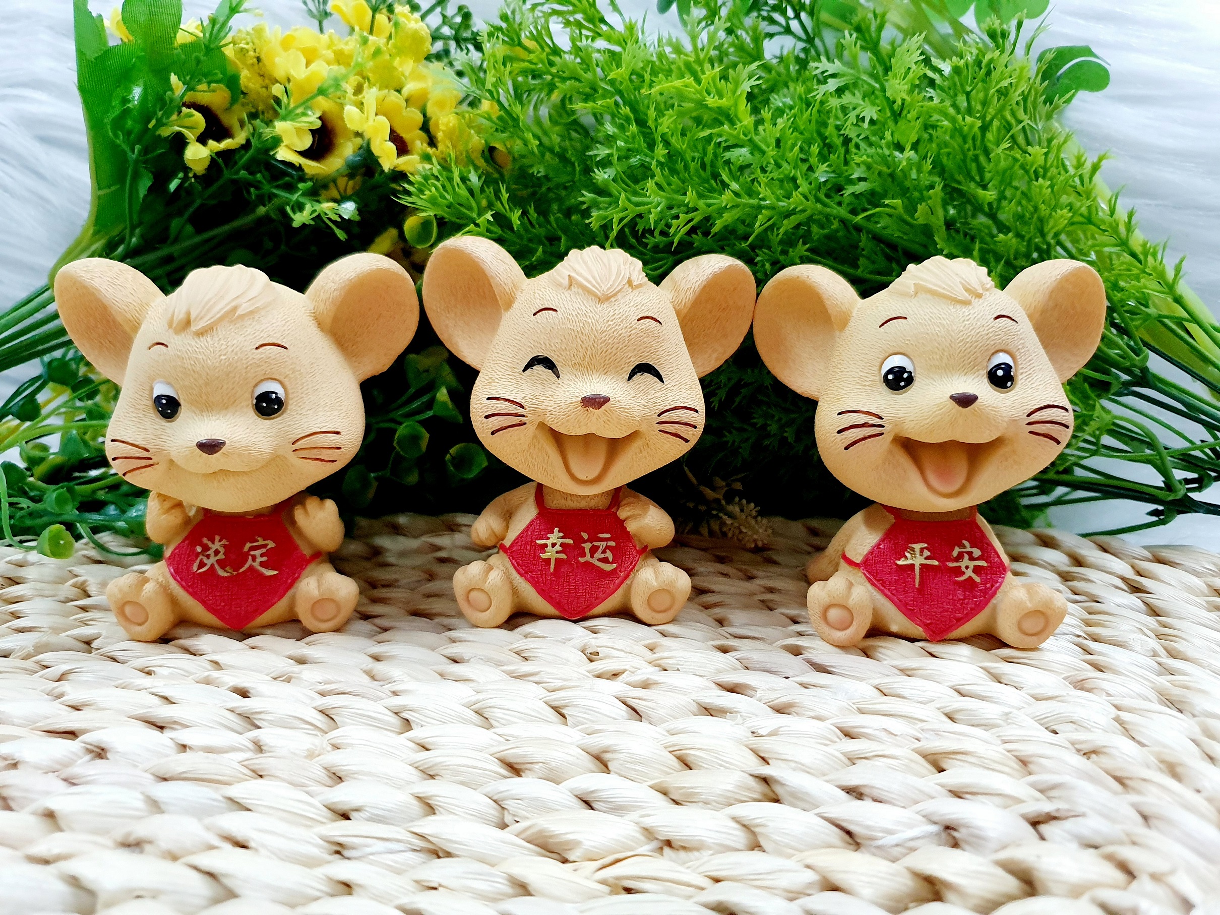 Bộ 3 Chú Chuột May Mắn Siêu Dễ Thương