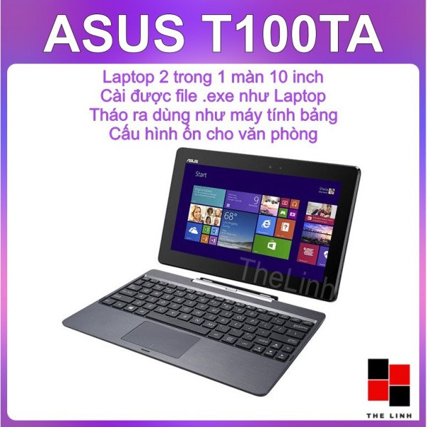 Laptop 2 trong 1 ASUS Transformer Book T100TA - HDMI, Win 8.1 đầy đủ