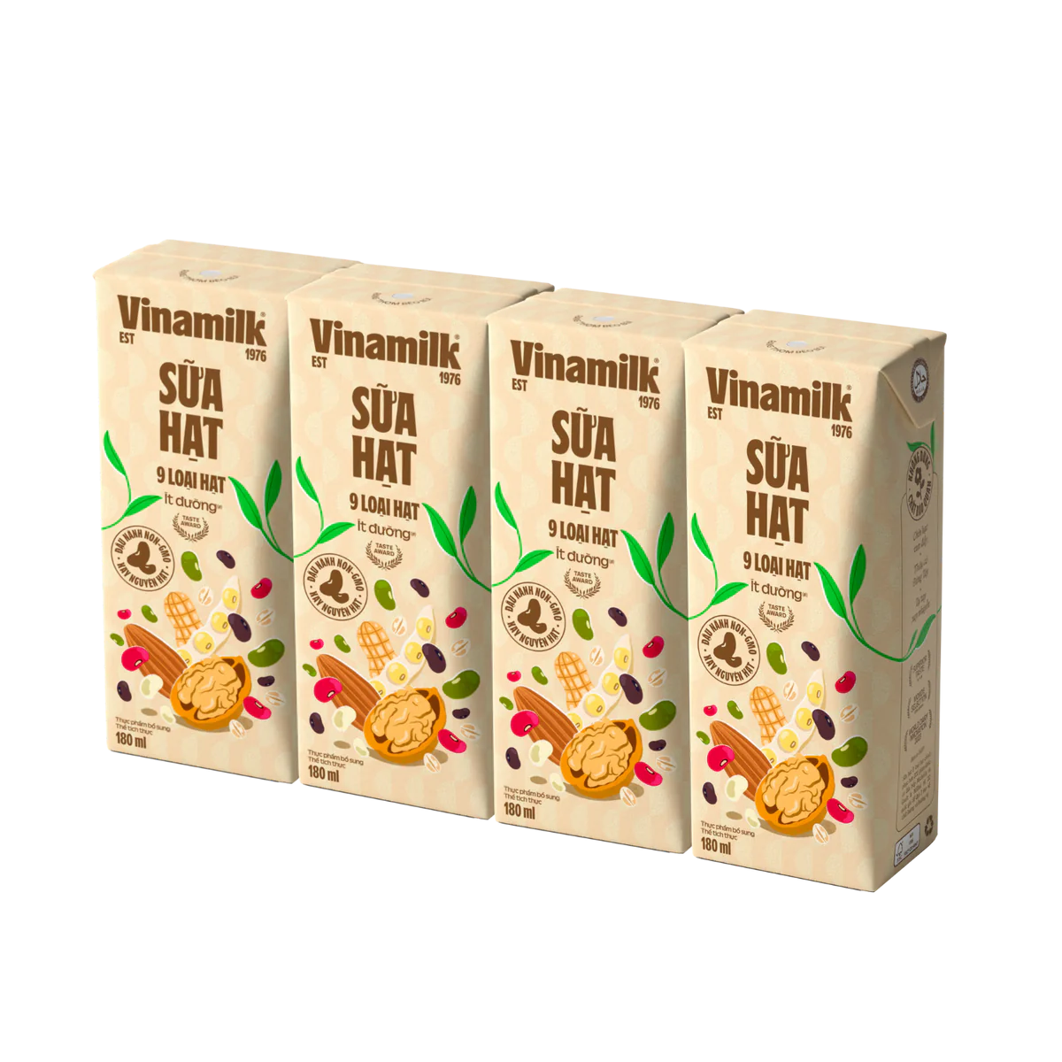 Sữa 9 loại hạt Vinamilk Super Nut - Thùng 24 hộp 180ml