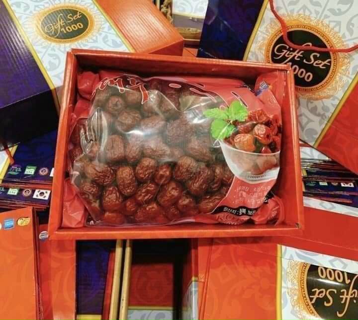 [Cả Vỏ Hộp 1,2kg] Táo Đỏ Khô Hàn Quốc Hộp 1kg
