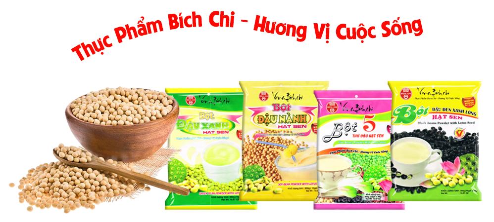 Bột đậu đen xanh lòng có đường Bích Chi - 350g/túi