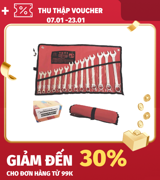 Bộ cờ lê 14 chi tiết 8-24 (khoá vòng miệng)