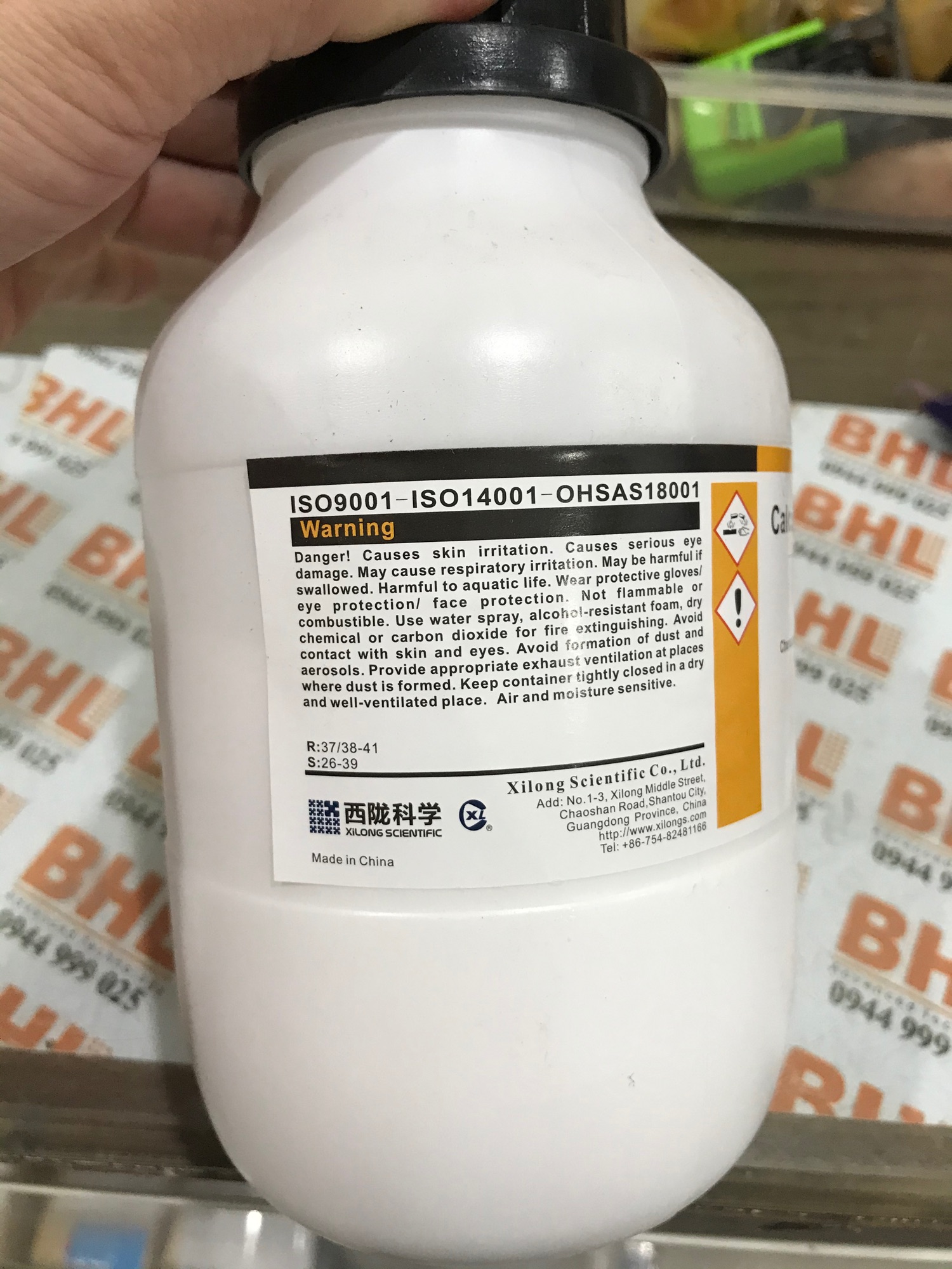Ca(OH)2 Xilong lọ 500g