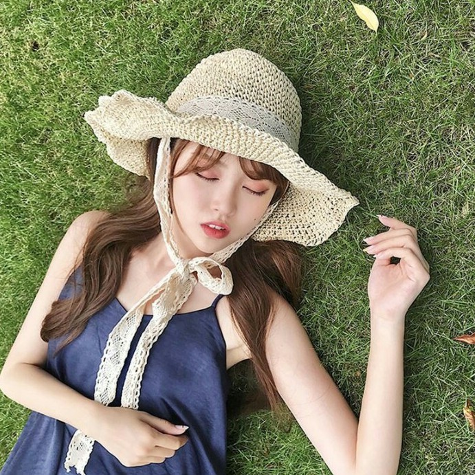 Nón Cói Dây Ren Đi Biển