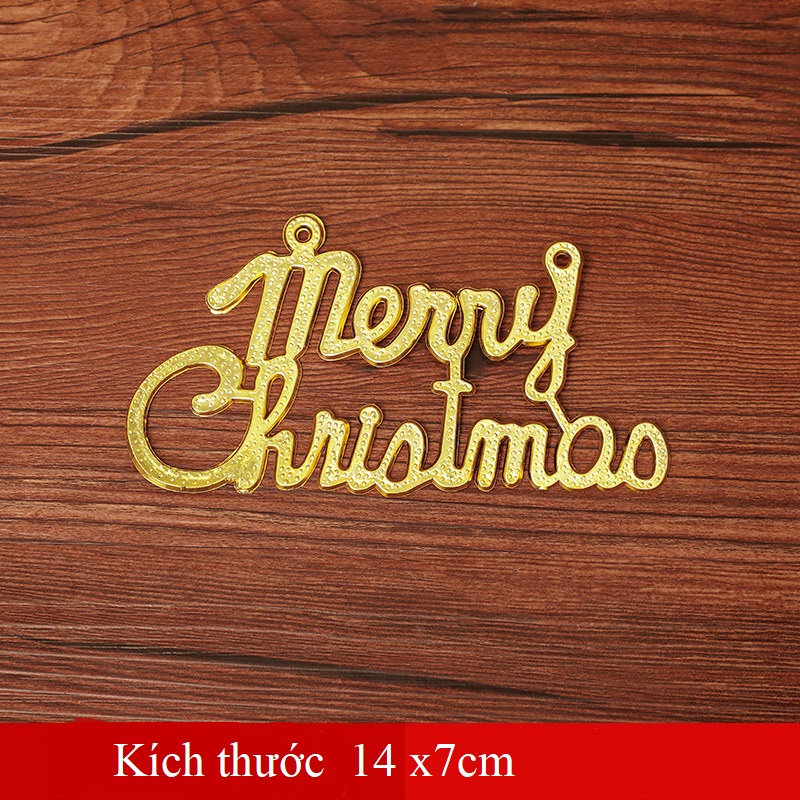 Khung chữ Merry Christmas trang trí Giáng sinh Noel
