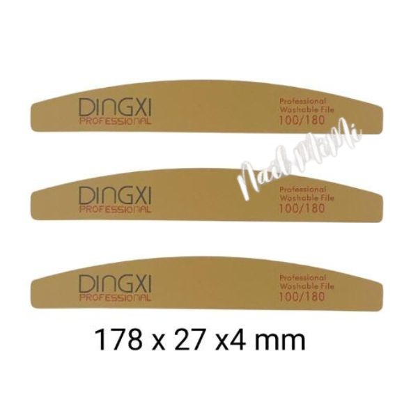 Dũa móng DINGXI nhám da bò , dũa móng nail xịn màu nâu