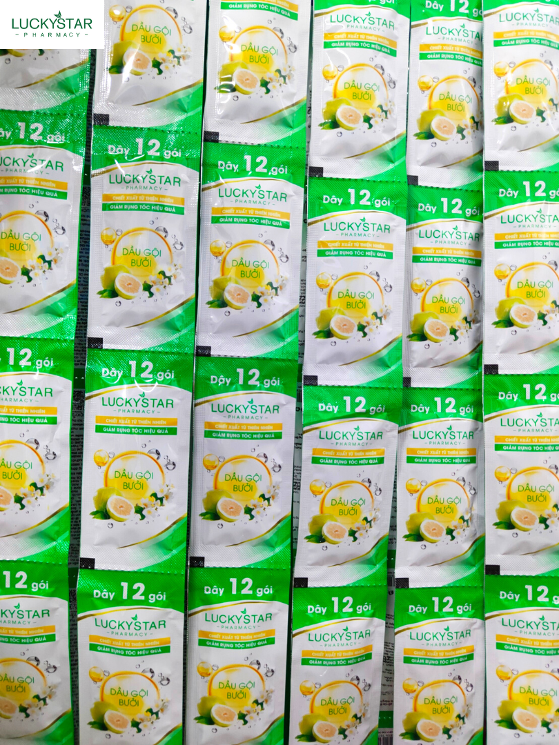 Dầu Gội Tinh Chất Bưởi Lucky Star Gói 6gr