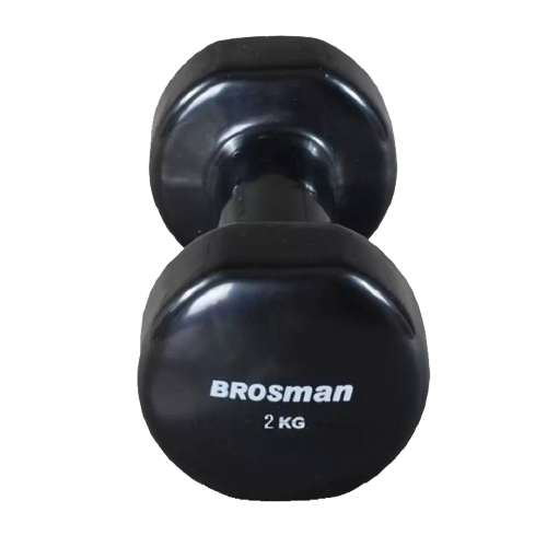 Tạ tay 2kg Brosman nhập khẩu (Tạ sắt 2kg màu đen)