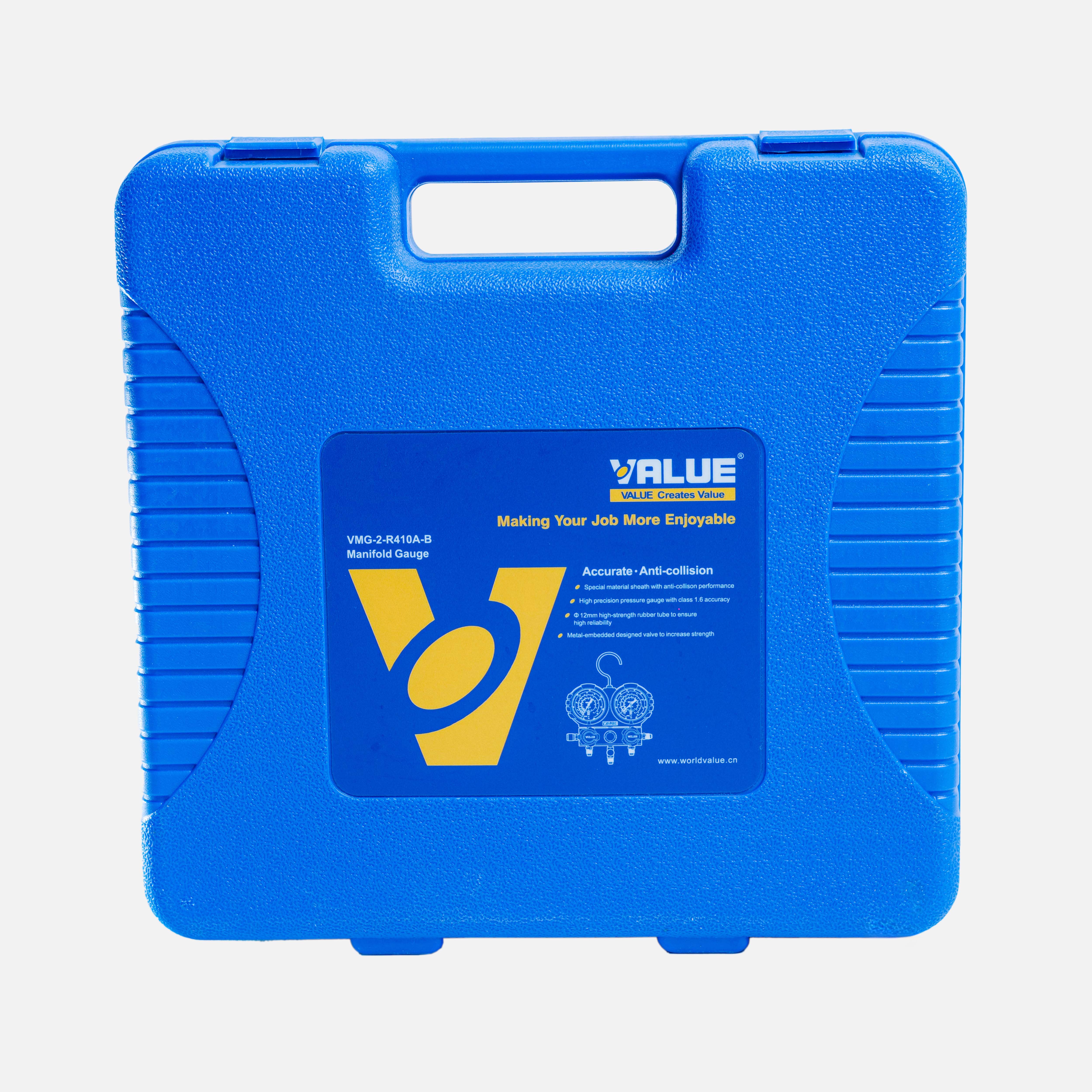 Bộ đồng hồ đo nạp gas đôi VALUE Model VMG-2-R410A-B (có dây)