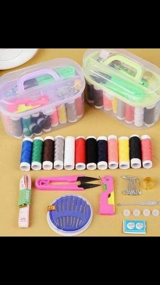 Hộp kim chỉ khâu đa năng tiện lợi khâu vá quần áo-