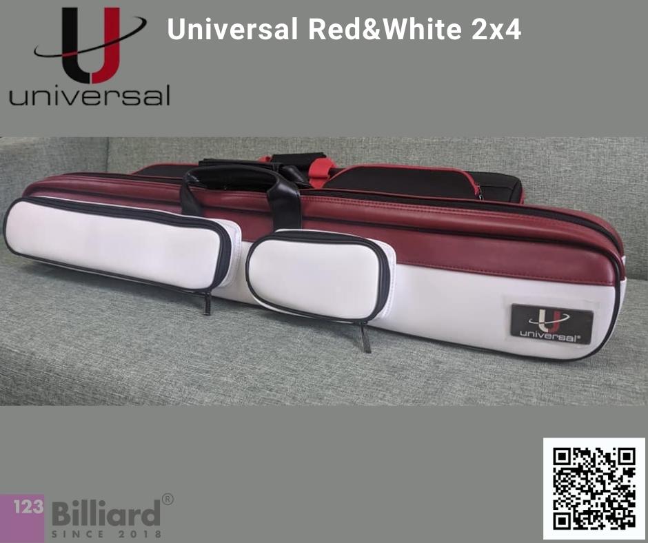 Bao đựng cơ Universal Red&White 2 gốc 4 ngọn [SIÊU THỊ BIDA - PHỤ KIỆN BIDA]