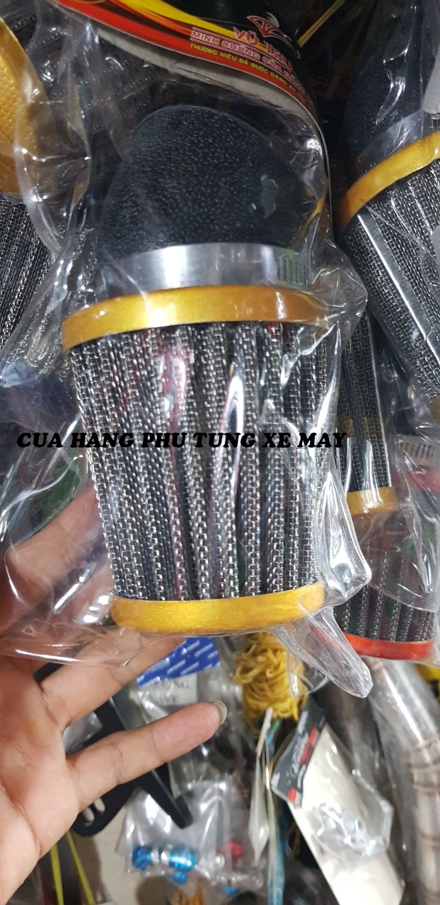 Pô e (lọc gió) tăng tốc trụ lưới gắn cho bình xăng bông mai