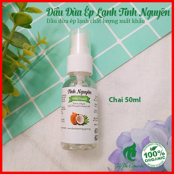 [HCM]Dầu Dừa Ép Lạnh Tinh Nguyên Chai 50ml
