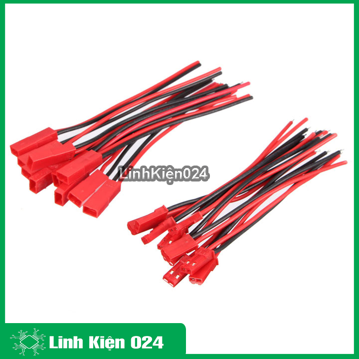Dây nối jst-2p đỏ