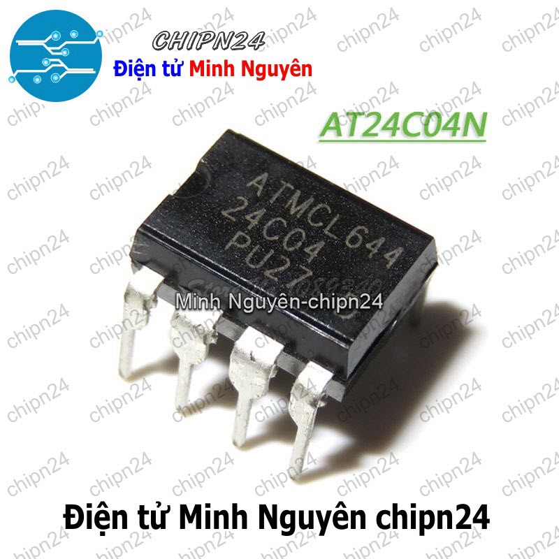 [2 con] (DIP) IC 24C04 DIP-8 (AT24C04 IC Nhớ EEPROM) - HH001291