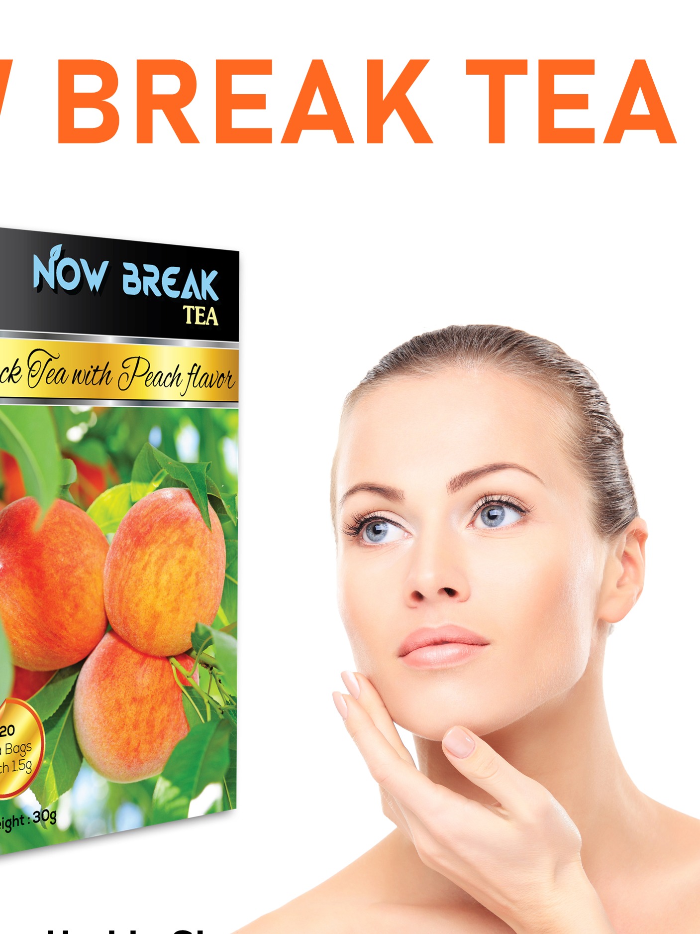 Trà Đào Now Break Tea, 30g, 20 túi trà