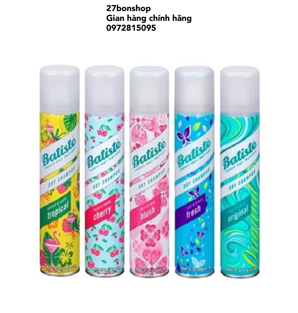 Dầu Gội Khô Batiste Dry Shampoo 200ml