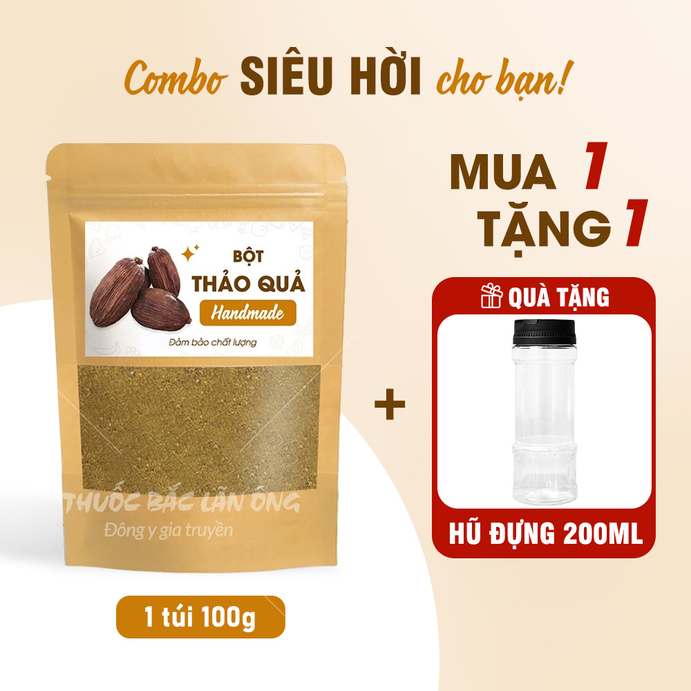 Bột thảo quả nguyên chất 100g, thơm, mịn, gia vị nấu phở, tẩm ướp, chiên, xào, thơm ngon, đậm vị