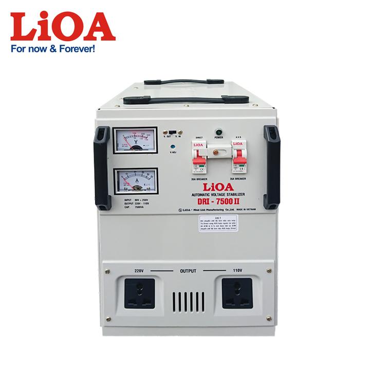 [Trả góp 0%] Ổn áp 1 pha LiOA DRI-7500II