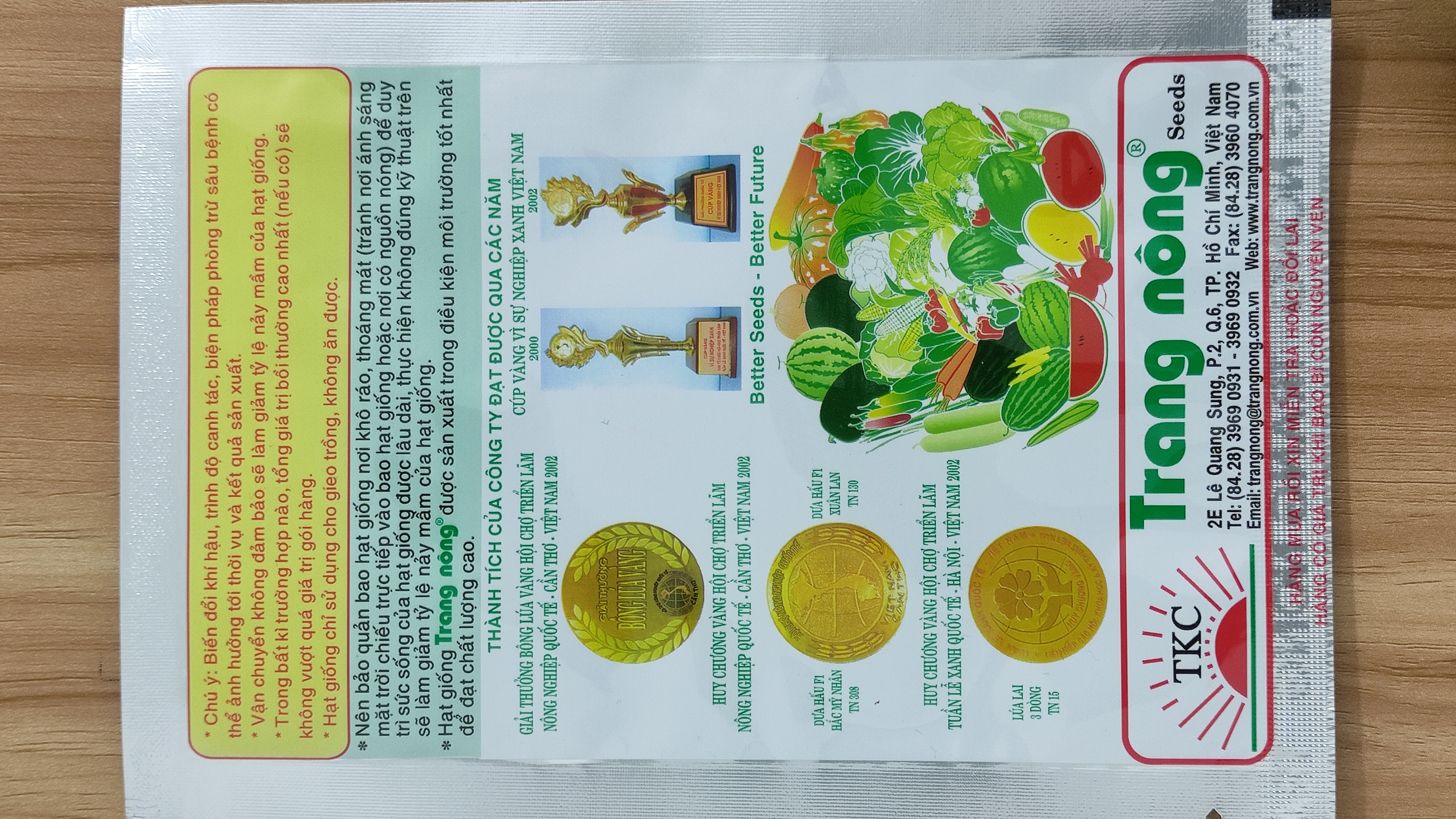 [HCM] Bí đỏ hồ lô TN 6 Trang Nông 2g