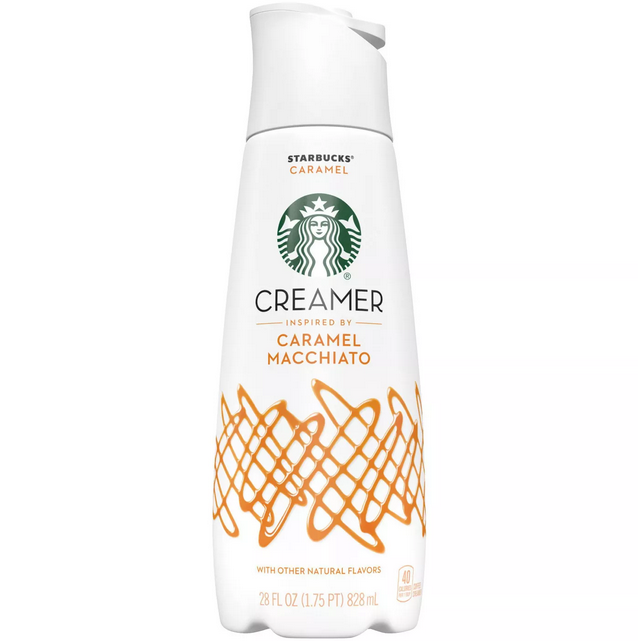 KEM SỮA LỎNG Starbucks CARAMEL MACCHIATO Coffee Creamer, 828ml 28oz