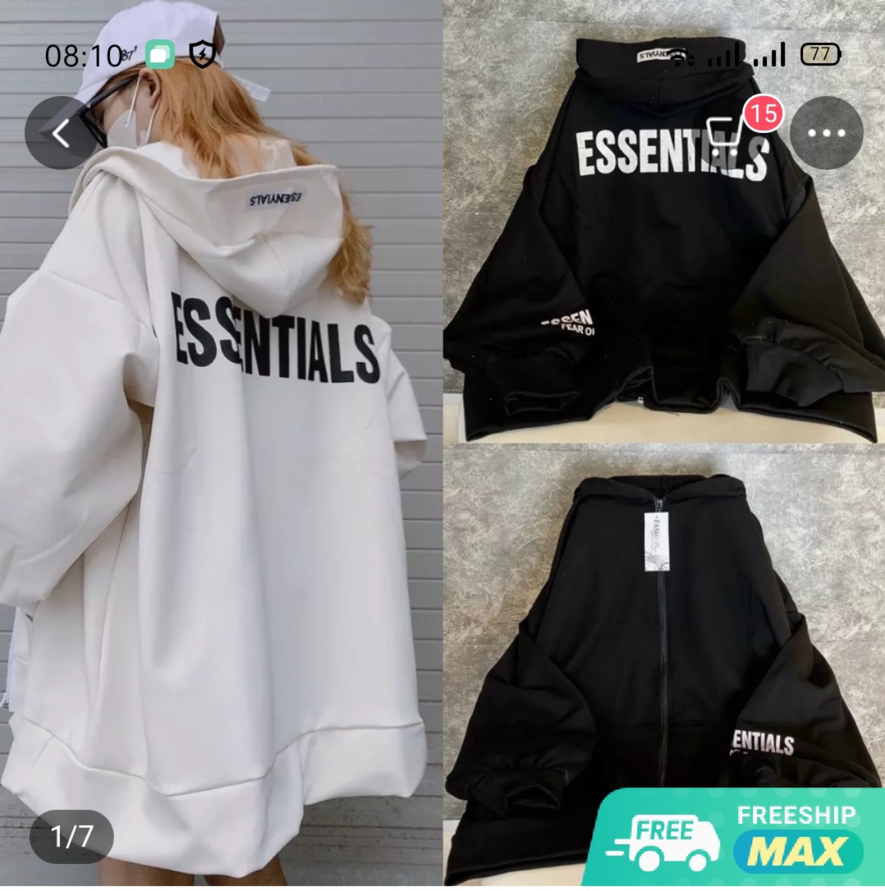 ÁO KHOÁC KÈM DÒNG CHỮ ESSENTIALS THẬT PHONG CÁCH VÀ CÁ TÍNH