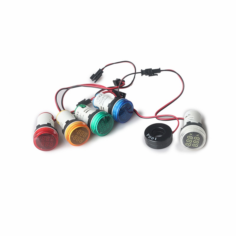 [HCM] Đèn báo hiển thị kép Volt(20-500V) + Ampe(0-100A)
