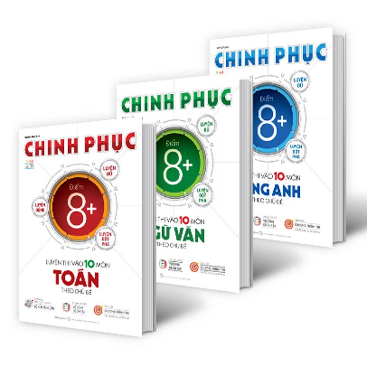 Sách  - Combo Chinh Phục Luyện Thi Vào Lớp 10 Theo Chủ Đề (Bộ 3 Cuốn) - MEGA  - Newshop