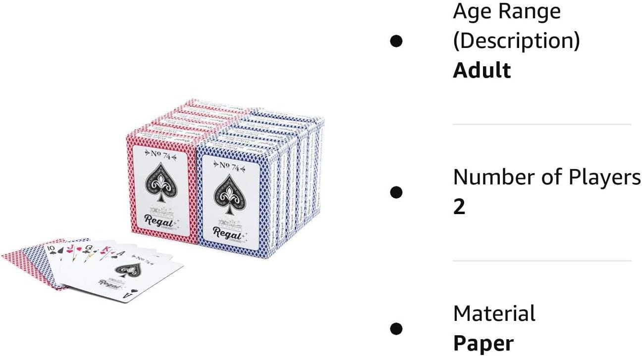 Bộ bài tây hàng Mỹ Regal Games Poker Size