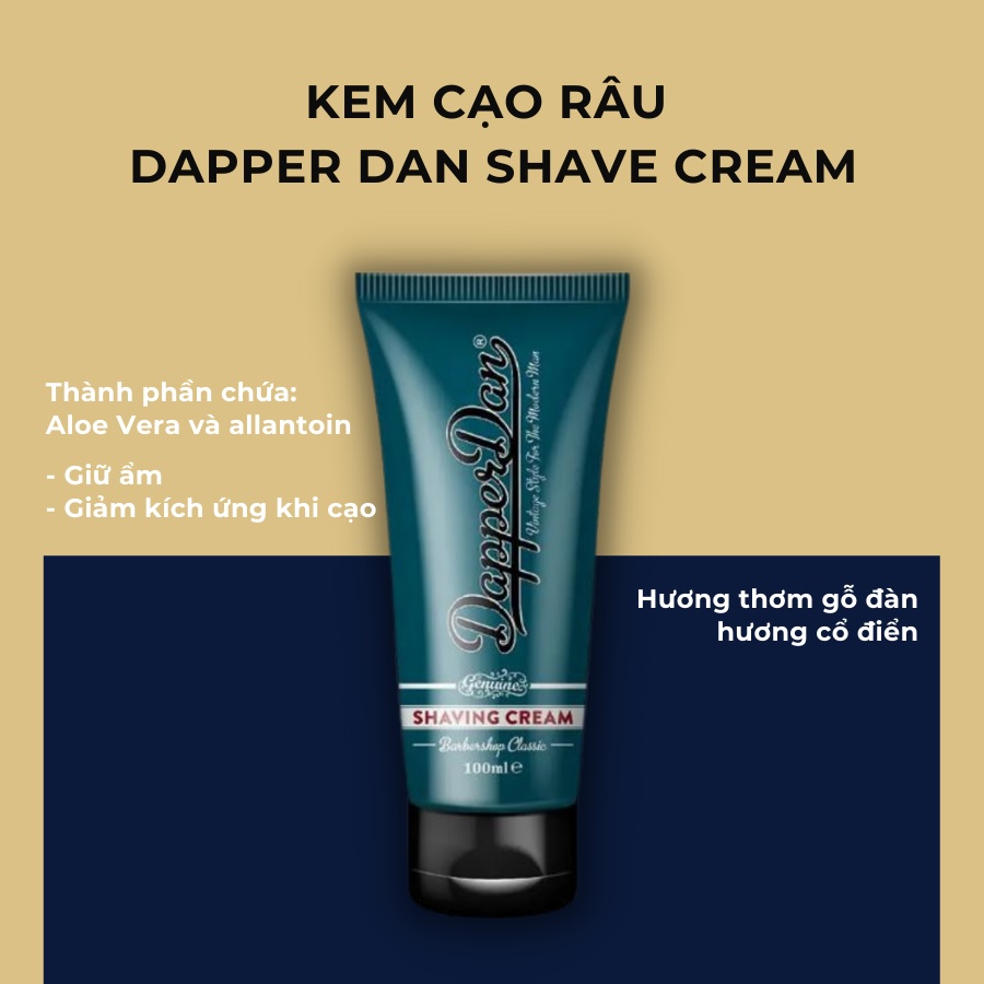KEM CẠO RÂU DAPPER DAN SHAVE CREAM